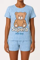 Conjunto De Pijama Estampada De Dos Piezas Talla Unica