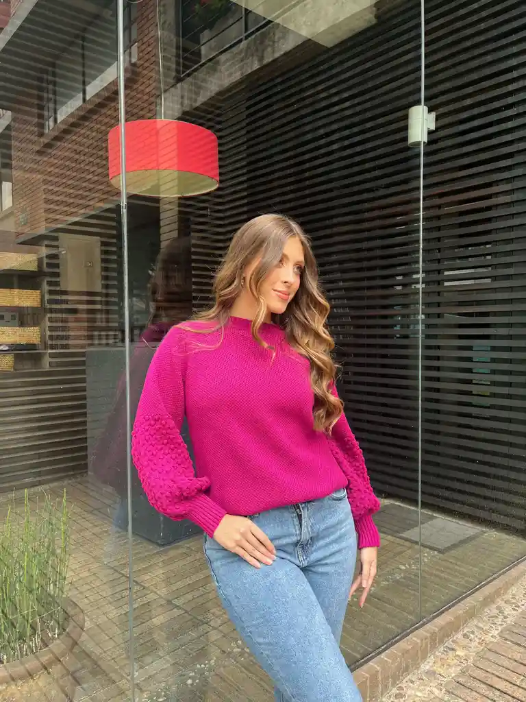Suéter Pompeya Magenta - Talla Ml