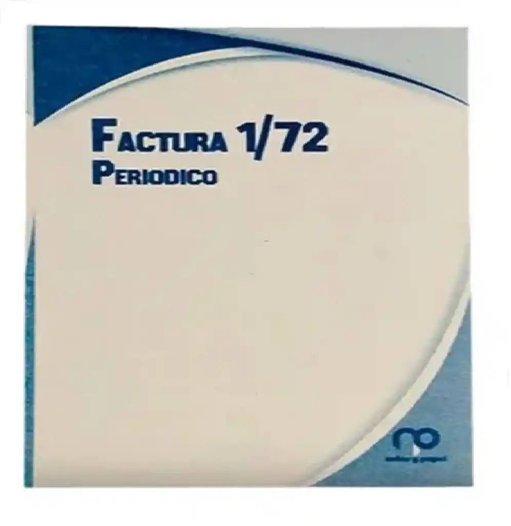 Factura 1/72 Papel Periodico