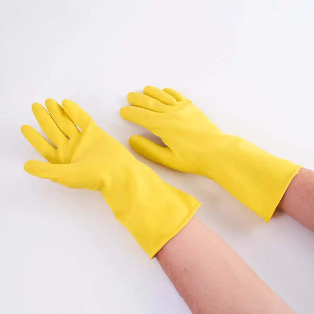 Guantes Visionario Domesticos Talla 8 Amarillo Latex