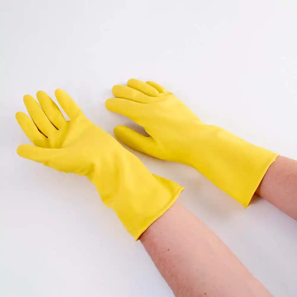 Guantes Visionario Domesticos L Amarillo Latex