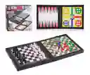 Ajedrez Magnético Juego De Mesa Ludo Serpiente Y Escalera 5 En 1