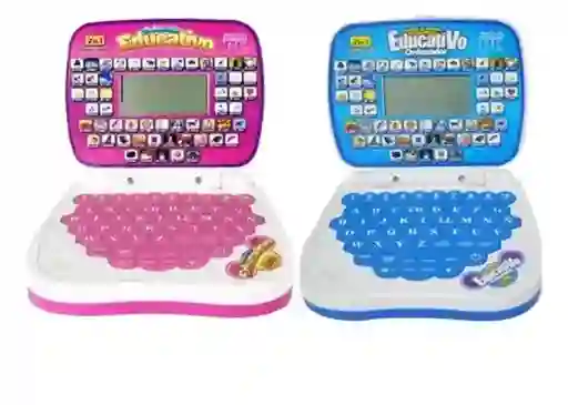Mini Computador Portátil Mouse Didáctico Infantil Educativo Color Azul