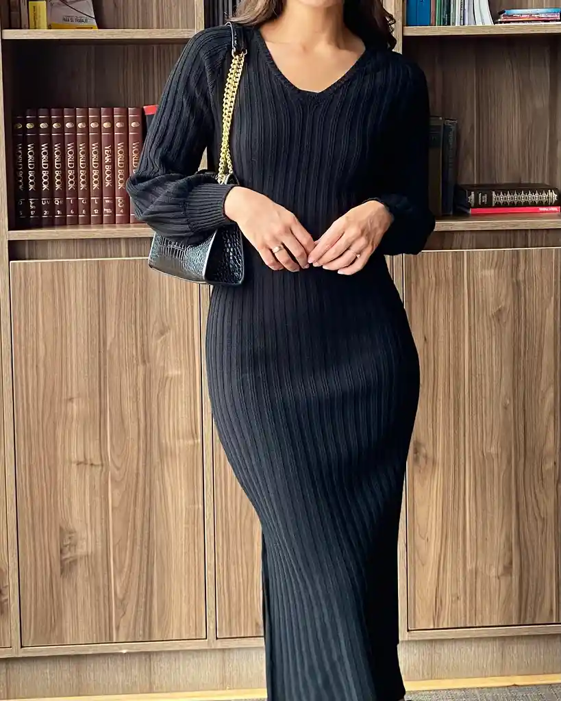 Vestido Rosario Negro - Talla M