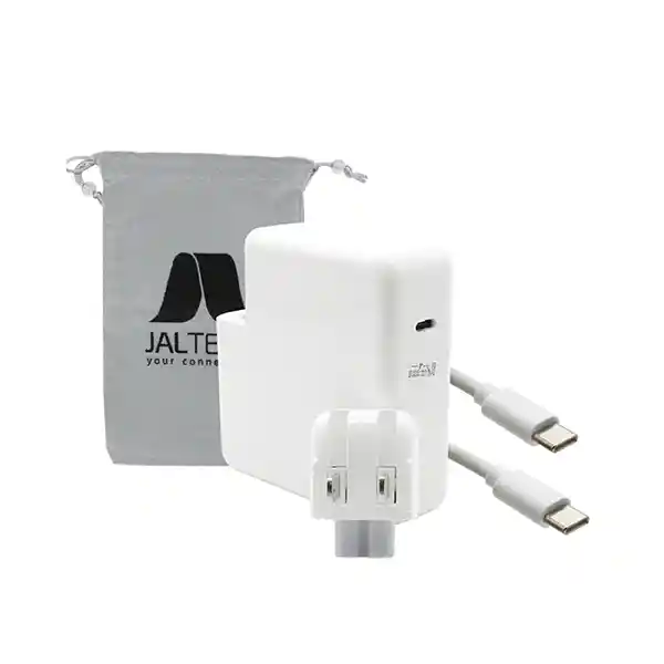 Cargador Jaltech Pc Apple Tipo C 20v 4.35a 87w 3 En 1