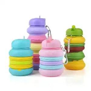 Botella Colapsable De Silicona Plegable Para Bebeidas Deportivas