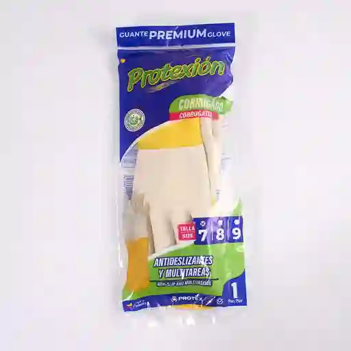 Guantes Visionario Corrugado S Amarillo Latex