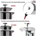 Cafetera Prensa Francesa Acero Toma Agradable Café 350ml Color Plateado