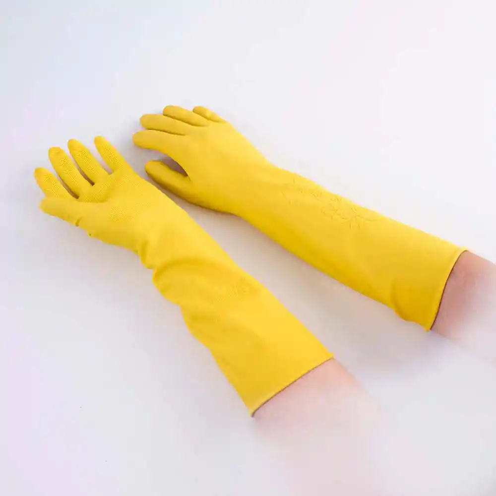 Guantes Visionario Extra Largo S Amarillo Latex