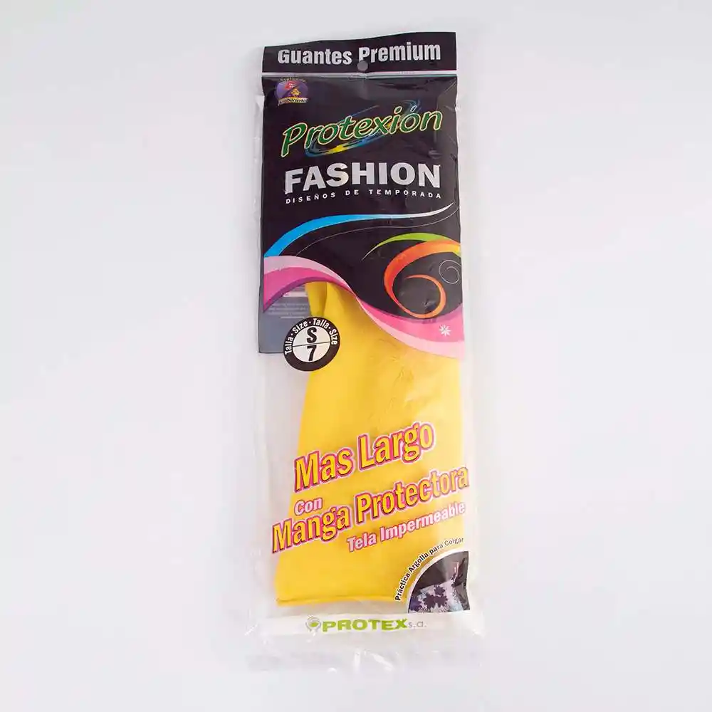 Guantes Visionario Extra Largo S Amarillo Latex