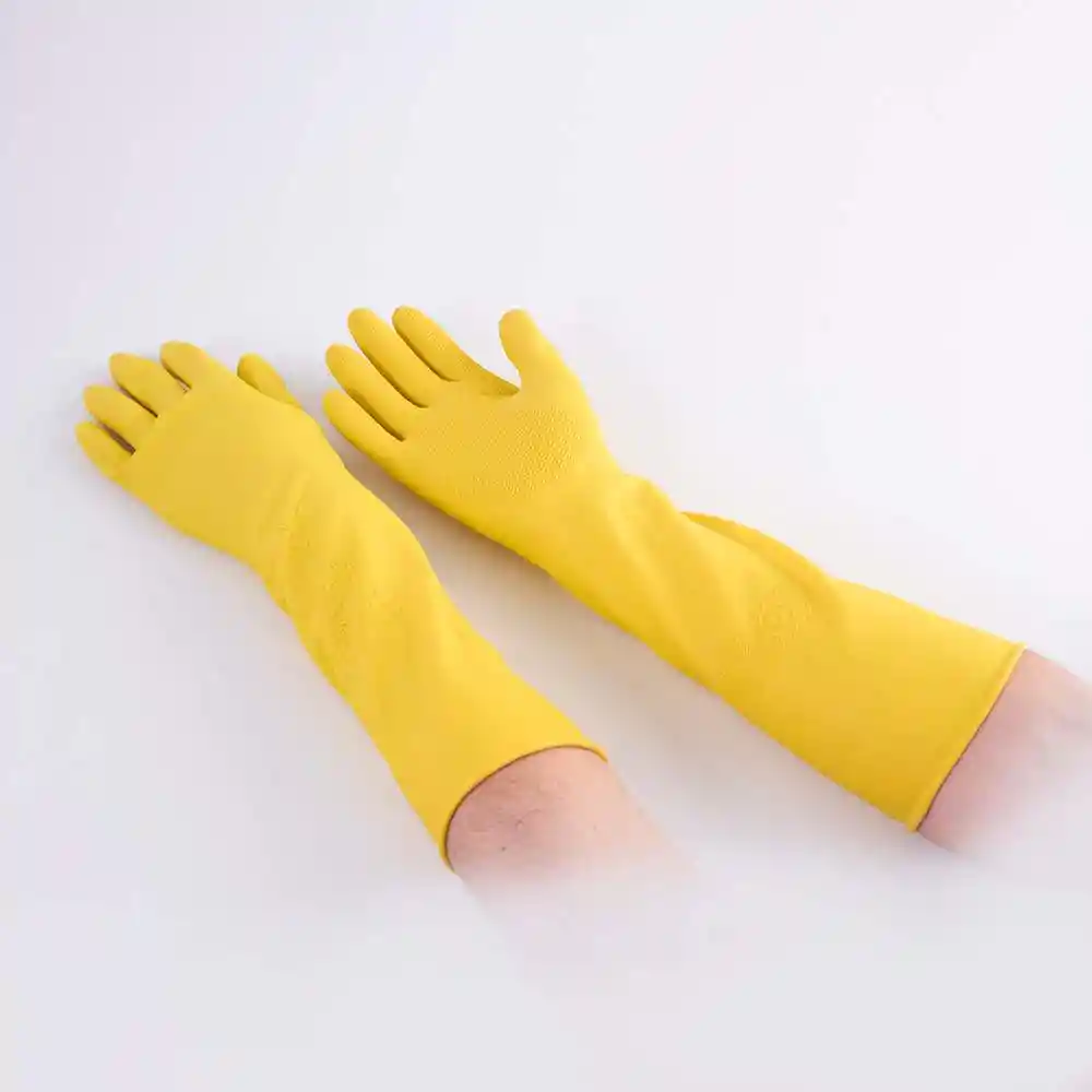 Guantes Visionario Extra Largo M Amarillo Latex