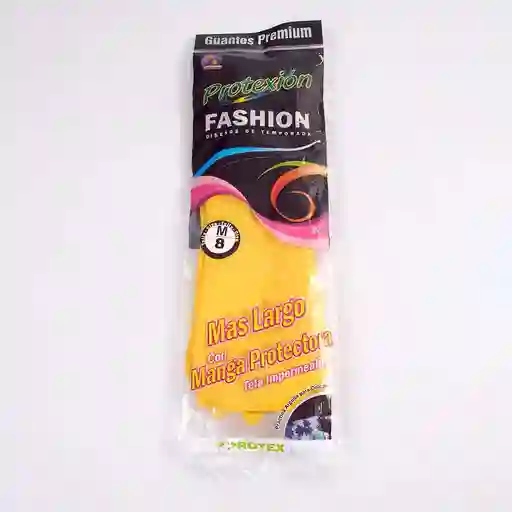 Guantes Visionario Extra Largo M Amarillo Latex