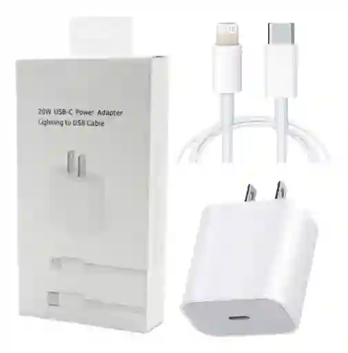 Cargador Iphone 20w Tipo C A Lightning