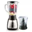 Licuadora Duo Mix Silver Vaso De Vidrio 1,5 Litros 6 Velocidades Home Elements