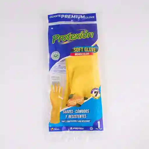 Guantes Visionario Soft Glove S Amarillo Latex