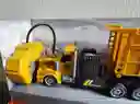 Tractomula Tráiler Con Control Remoto Batería Recargable