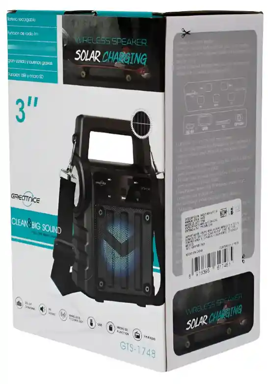 Parlante Bafle Bluetooth Inalámbrico Gts-1748