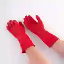 Guantes Visionario Biohazard C25 M Rojo Latex