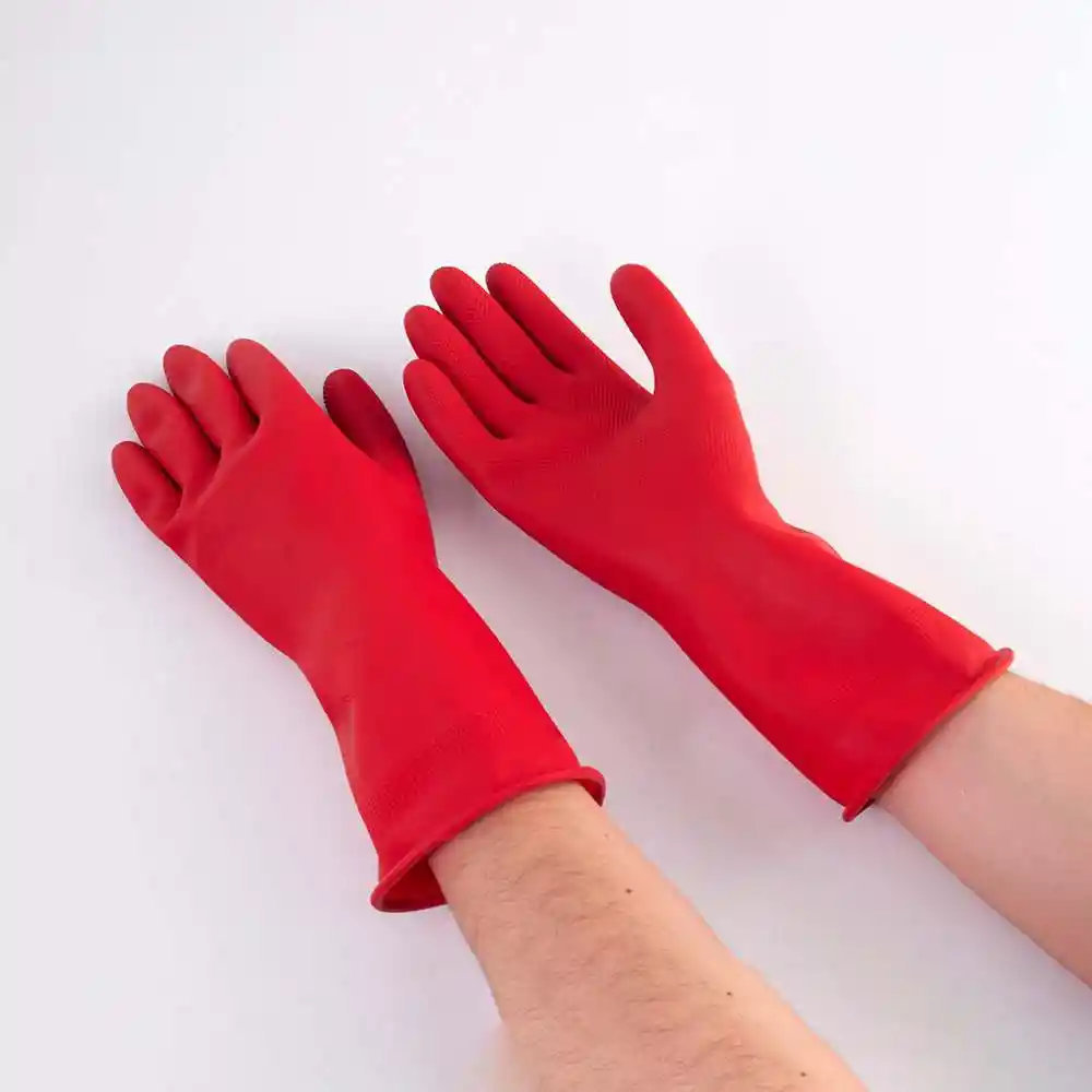 Guantes Visionario Biohazard C25 M Rojo Latex