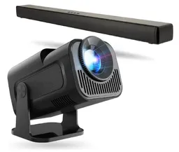 Proyector Android 4k Hy 320 Con Barra Sonido Bluetooth Cine - Negro