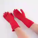 Guantes Visionario Biohazard C25 L Rojo Latex