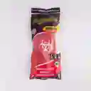 Guantes Visionario Biohazard C25 L Rojo Latex