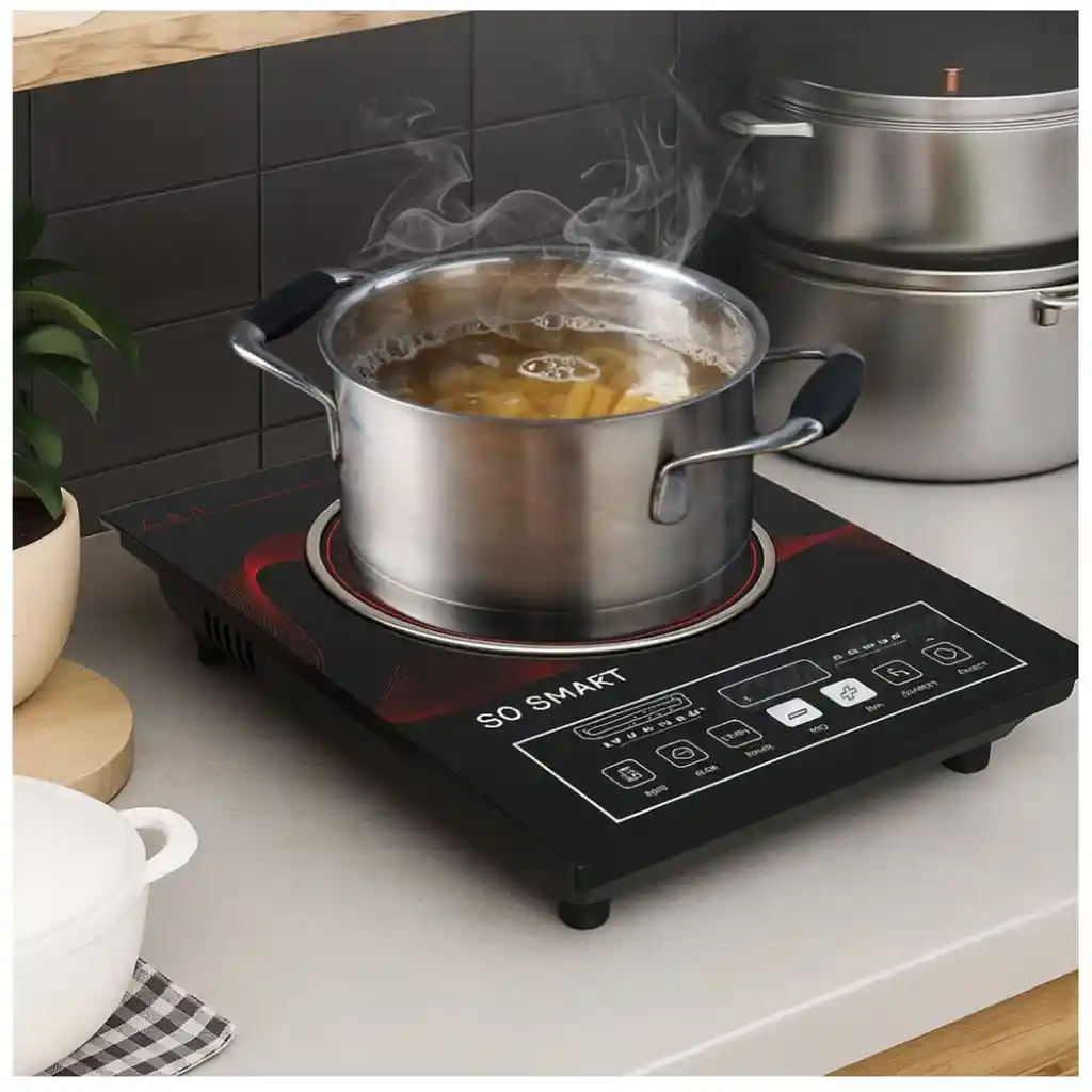 Estufa Inducción Eléctrica 1 Puesto Digital Portátil 3500w