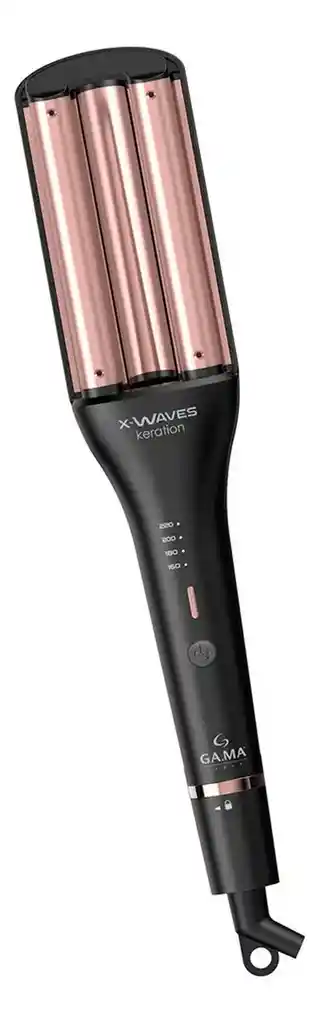 Pinza Rizadora De Cabello Gama Keration - Negro