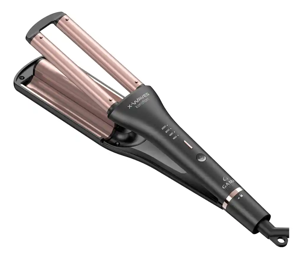 Pinza Rizadora De Cabello Gama Keration - Negro