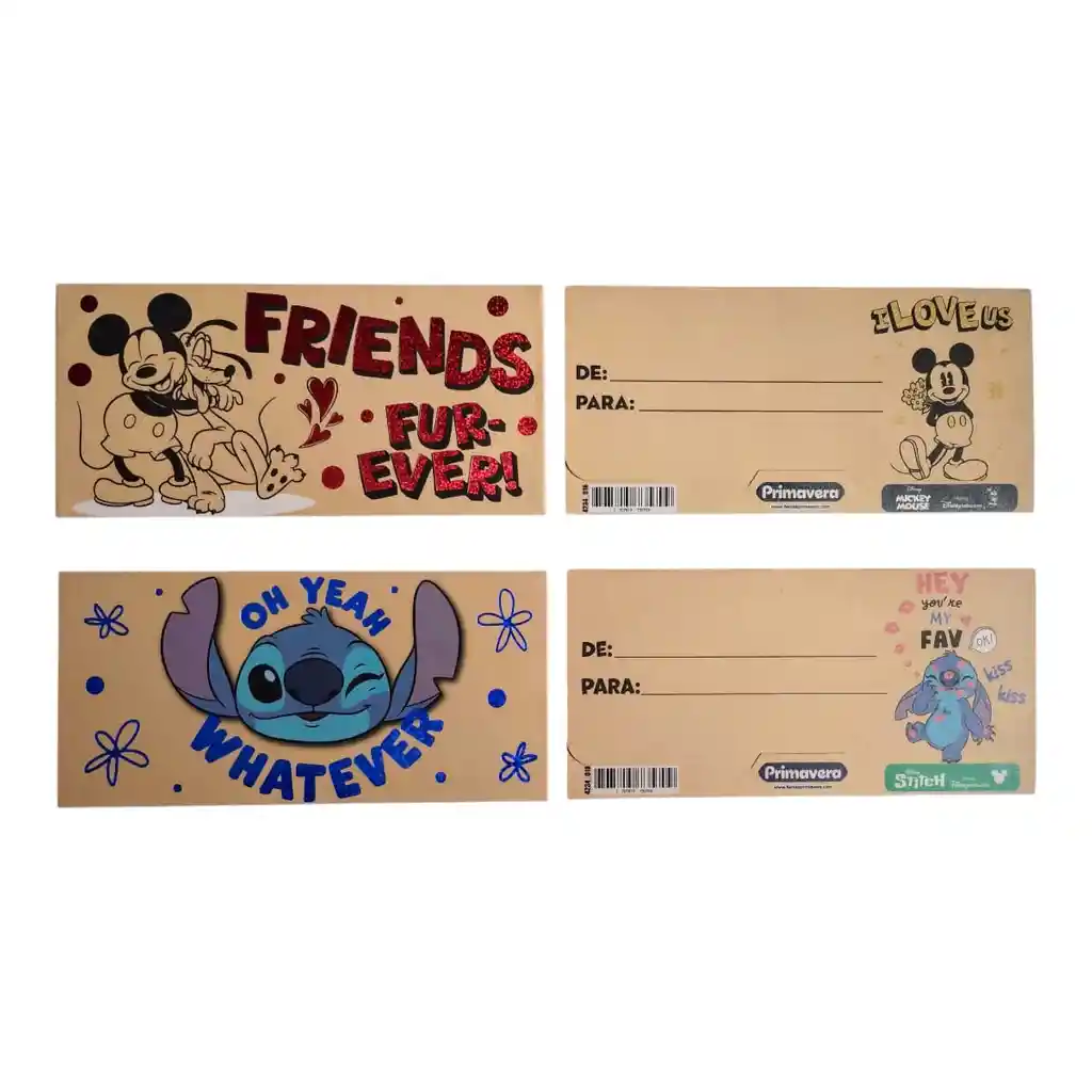 Lluvia De Sobres Primavera Kraft Disney