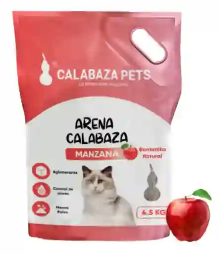 Arena Gato Calabaza Manzana