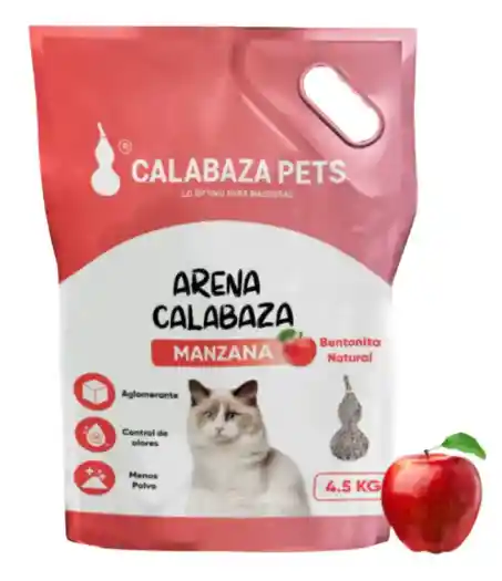Arena Gato Calabaza Manzana