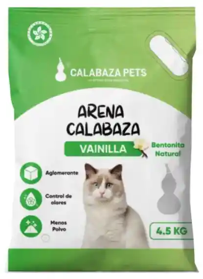 Arena Gato Calabaza Vainilla