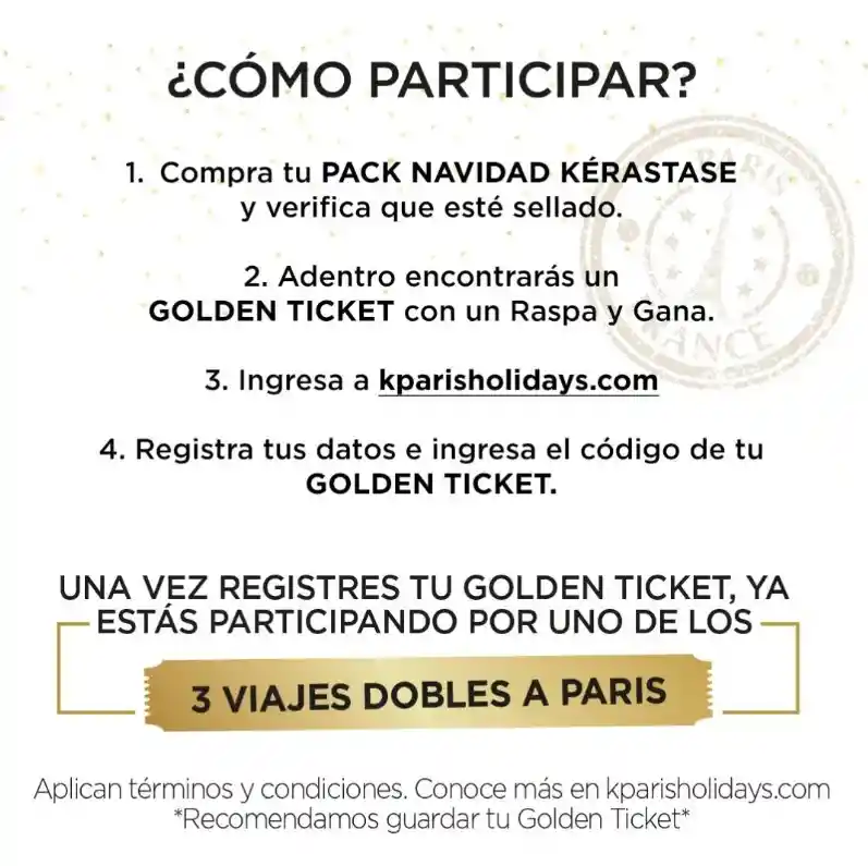 Pack Navidad Para Controlar Cabello Indisciplinado (anti Frizz) Discipline Kérastase + Golden Ticket Concurso Viaje A Paris + Obsequio Cosmetiquera