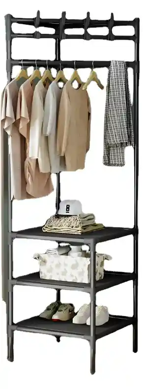 Perchero Triangular Esquinero Estante Organizador Para Ropas