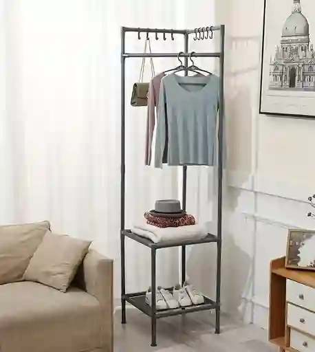 Perchero Triangular Esquinero Estante Organizador Para Ropas