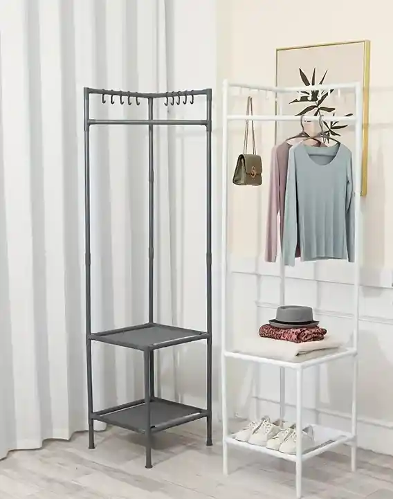 Perchero Triangular Esquinero Estante Organizador Para Ropas