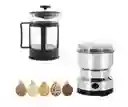 Prensa Francesa Café 600ml Y Mini Molino Café Eléctrico