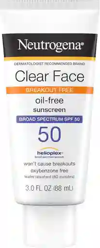 Neutrogena Clear Face Break–out Free 
bloqueador Spf 50 De 88 Ml