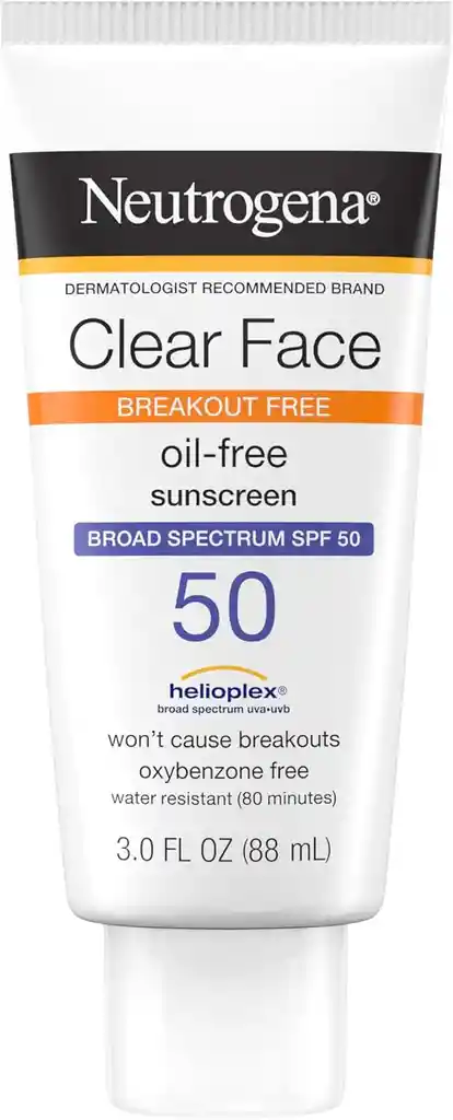 Neutrogena Clear Face Break–out Free 
bloqueador Spf 50 De 88 Ml