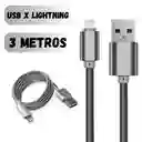 Cable Usb A Iphone Unitec Usa 3 Metros