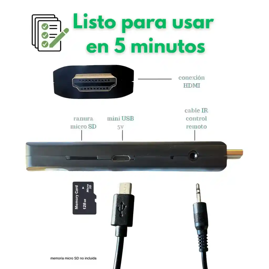 Convertidor Smart Tv Watch Om Hd Streaming Tv Stick + App De Pelis