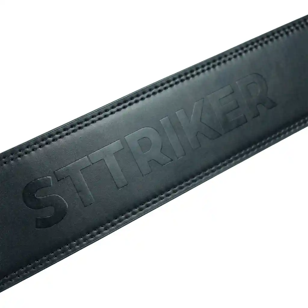 Cinturon Cuero Pesas Gym Powerlifting Hebilla Palanca Negro