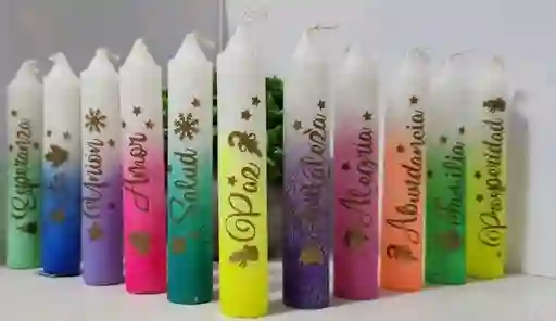 Velas De Navidad Decoradas Por (10und)