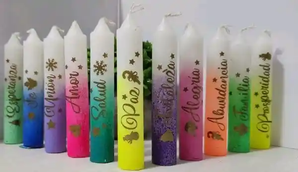 Velas De Navidad Decoradas Por (10und)