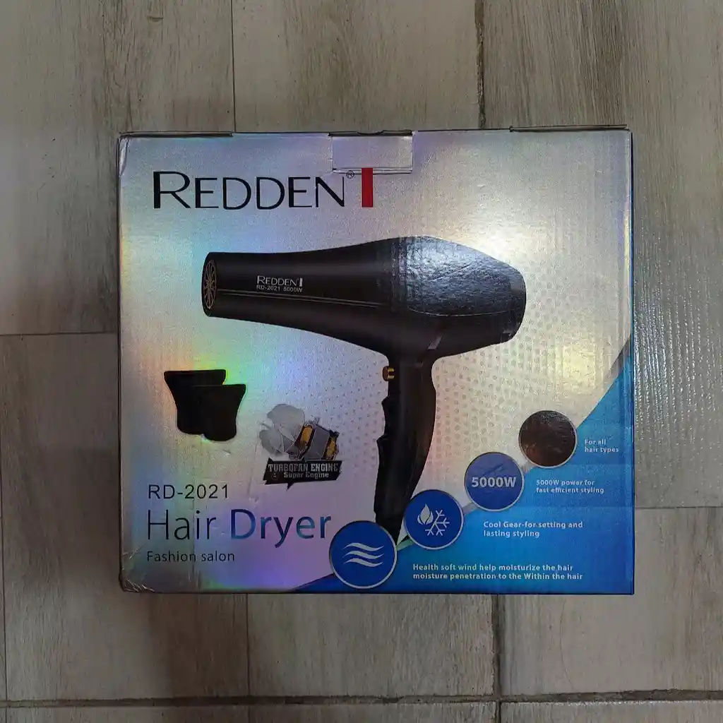 Secador Para Cabello De 5000 W Rd-2021 Redden Negro Mate