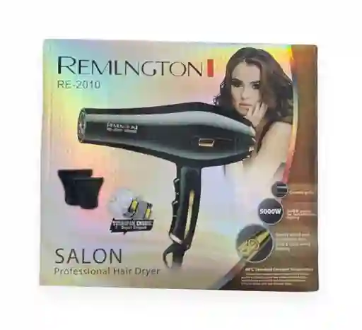 Secador Para Cabello De 5000 W Re-2010 Remiogton Negro Con Dorado