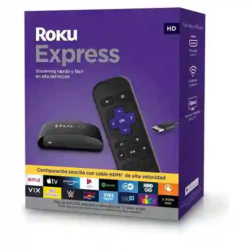 Convertidor Smart Tv Roku Express 3930 8gb-32gb
