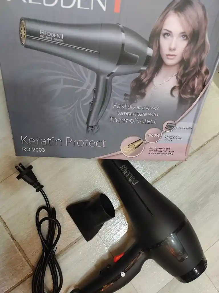 Secador Para Cabello De 3000 W Rd-2003 Redden Negro