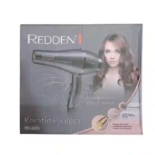 Secador Para Cabello De 3000 W Rd-2003 Redden Negro